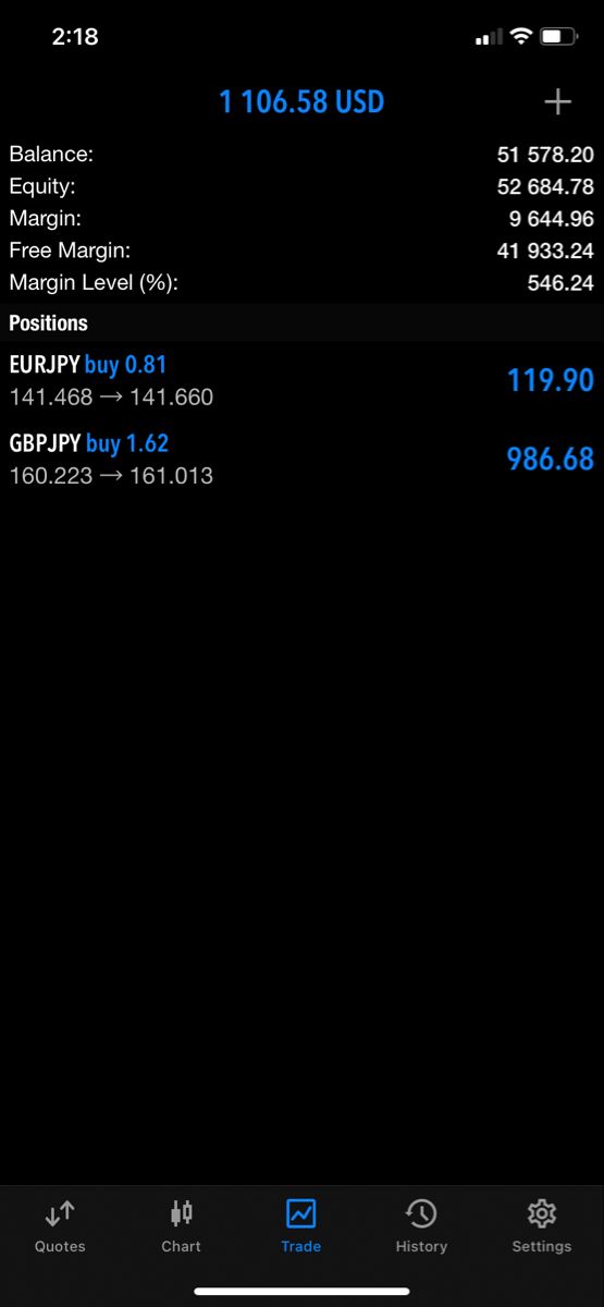 AlphaMind mobile settings